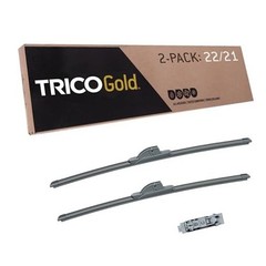 Gold 22&Prime; + 21&Prime; Premium Automotive Replacement Windshield Wiper Blades (Set of