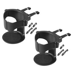 X AUTOHAUX 2pcs Black Car Water Drink Cup Mount Holder 2.76&Prime;-3.35&Prime;,