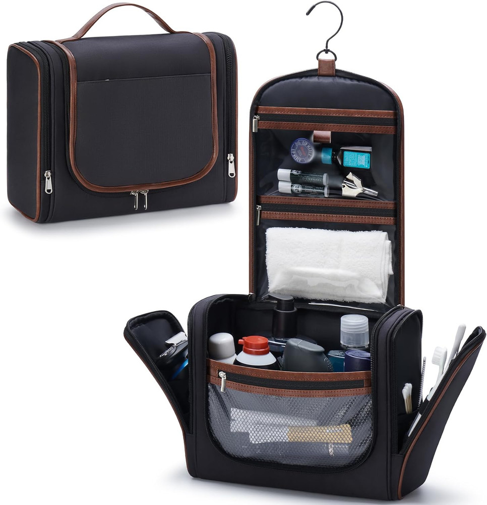 Men’S Hanging Toiletry Bag, Large Capacity Toiletry Organizer | Water-Resistant