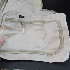 BAGAIL Set of 7 Beige Compression Packing Cubes For Travel & Case New