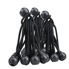 AOPRIE 30 Pack Bungee Balls, Black Ball Heavy Duty 4 In