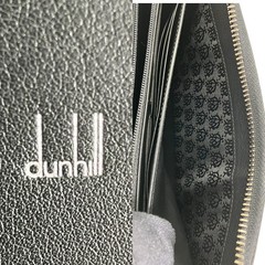Dunhill Chassis Double Zip Organizer Travel Case,Black, L2J214A, Pre-loved