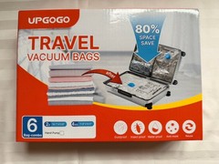 Upgogo NEW Travel Vacuum Bags Combo 6 Pack, Hand Pump, Space Saver, Travel ✈️