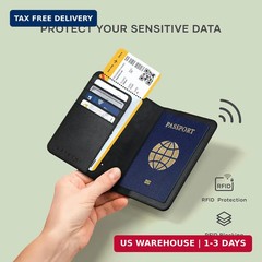 Satechi Passport Holder for Travel with Find My Passport Cover with 4 Card