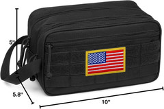 Toiletry Bag for Men – Dry Wet Separate Travel Toiletry Bag, Tactical Molle Dopp