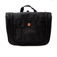 SwissGear Travel Toiletry Bag Hanging Organizer Black Zip Case
