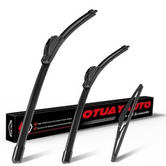Kia Rio 20132017 Windshield Wiper Blades AllWeather Replacement Set 3