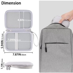 Apple Magic Trackpad Hard Travel Case White EVA Shell Storage