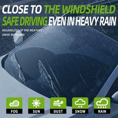 OEM QUALITY 28&Prime; + 14&Prime; PARRATI Premium All-Season Windshield Wiper Blades (Set…