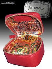 Exclusive SAMSONITE BLACK LABEL Ladies Leather WATCH TRAVEL BOX Resort Red