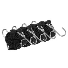 PATIKIL 39&Prime; Adjustable Bungee Cords with Stainless Steel Hook, 39&Prime;, Black