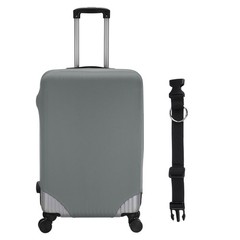Travel Luggage Cover S(21-22 Inch) Washable Elastic Suitcase Covers Gray