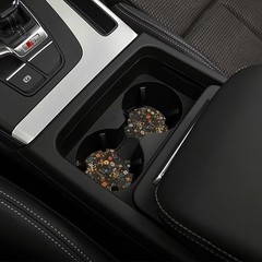 MAGIFUN 2PCS Car Cup Holder Coasters for Holders Anti-Slip Floral Print