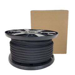 100 Ft Shock Cord Marine Grade Polyester Bungee UV Resistant Elastic Rope Black