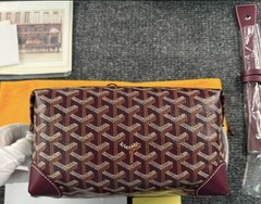 Goyard Burgundy Bowling 25 Toiletry Bag NIB + Reciept