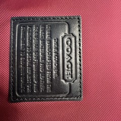 Coach Red Nylon Unisex Hanging Travel Toiletry Organizer Bag