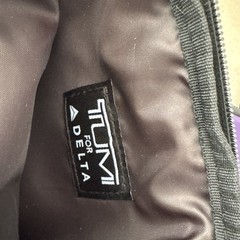 Lot 6 TUMI Delta Air Lines Travel Fabric Toiletry Amenity Bag Black Purple Empty