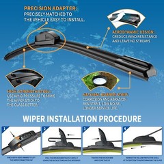 Limpiaparabrisas Universal 26 y 18 Pulgadas Para Carro Auto Delanteros En