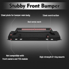 Steel Front Bumper w/Winch Plate Bull Bar Fit 2016-2023 Toyota Tacoma Exc TRD