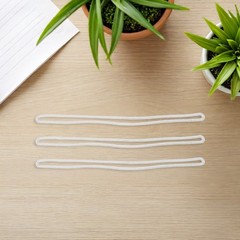 1Set Transparent PVC Elastic Luggage Loops for Suitcase Tag Strap and Pouch Loop
