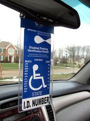 LA & IN states Handicap Tag/Placard/Card Holder & Protector- ON & OFF in a Snap