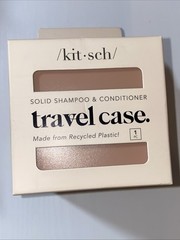 Travel Case w/ Band, For Kitsch Dry Solid Shampoo & Conditioner Plastic