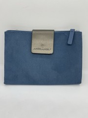Air France Faux Suede Amenities Bag Double Zip Fold Out 8 X 6