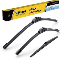 3 Wipers 26&Prime;/16&Prime;/12&Prime; Replacement For Toyota RAV4 2022 2021 2020 26&Prime;+16&Prime;+12&Prime;(A)