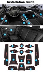 for 2024 2025 2026 Chevy Trax Accessories Door Slot Mat 2024 2025 red