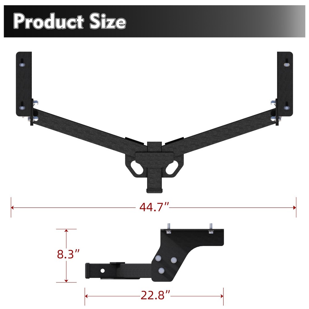 Class 3 Trailer Hitch Fit 2006-2018 Toyota RAV4 2&Prime;Receiver 675lbs TW 4500lbs WD