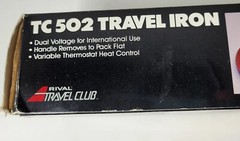 Rival Travel Iron Model TC 502 In Box