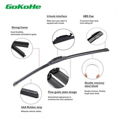 20&Prime; + 20&Prime; Windshield Wiper Blades for Ford E-150 E-250 2003-2014 E-350 Super …
