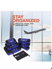 7 Piece Set Packing Cubes Travel Luggage Organizers with Laundry Bag NEW