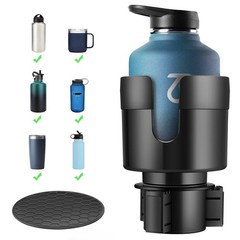 TYKOR Car Cup Holder Expander, Extender for with black