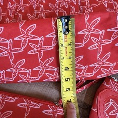 Red Starfish Insulated Bag With Sunglasses Pouch And Make Up Pouch Beach Sun