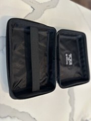 TUMI for DELTA Amenity Travel Case Color Grey Black Hard Case Only Empty