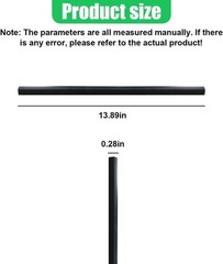 Car Rubber Side Window Wiper Blade, Multi-Function 14&Prime; Auto Door Glass Insert…