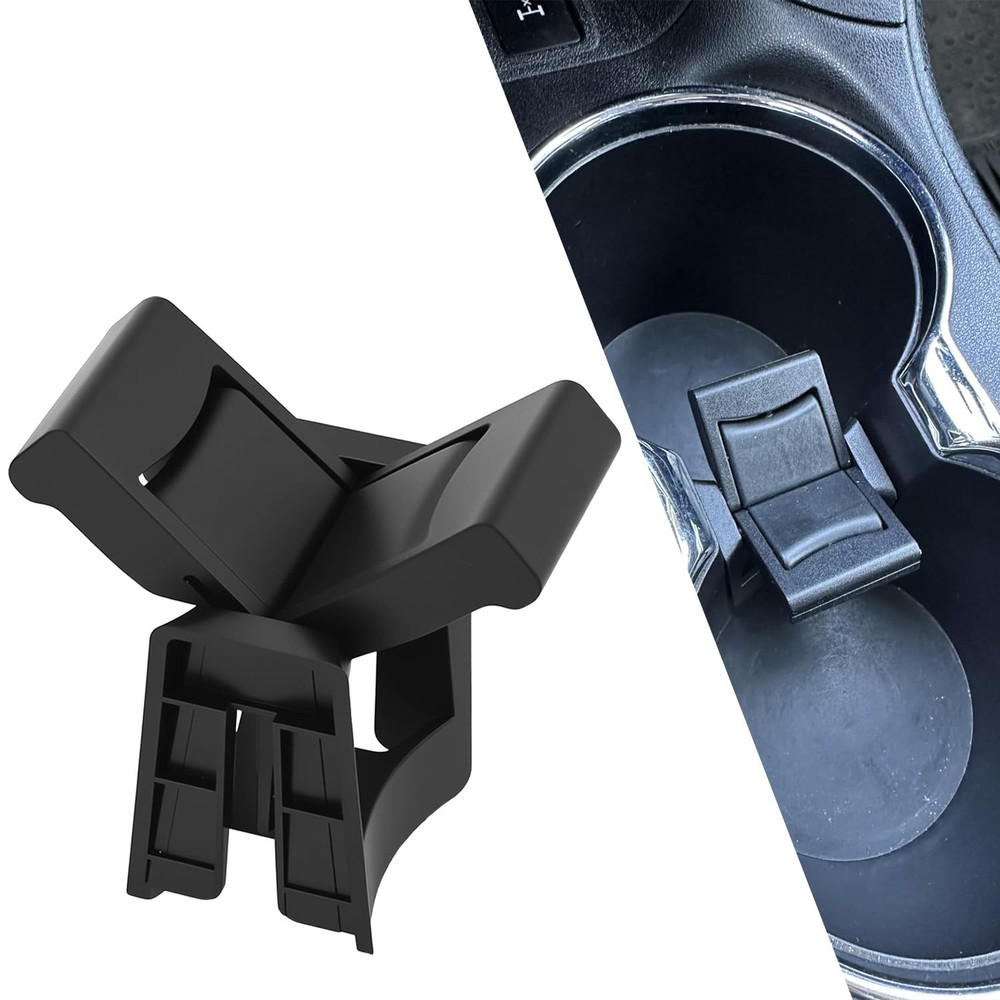 Cup Holder Insert Divider, Compatible with 2014-2019 Regular Version, Black