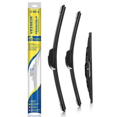 3 Pack Windshield Wiper Blades for Cadillac XT5 20172022 Front & Rear Set » »