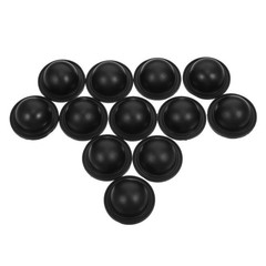 12Pcs Plastic Luggage Feet Pads Durable Protective Studs for Suitcases Black