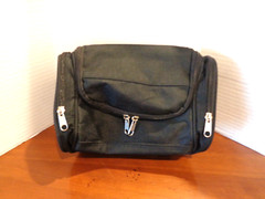 Travel bag Black with a hanging hanger