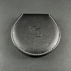 Guess Collection GC Compact Quartz Travel Clock in Zippered Leather Case New