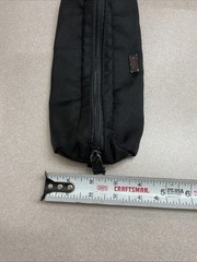 TUMI Black Ballistic Accent Zipper Accessory Cord Travel Pouch Case Bag
