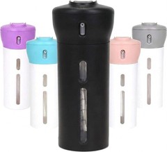All-in-One TSA Approved 4-in-1 Travel Toiletry Dispenser – Eco-Friendly Black