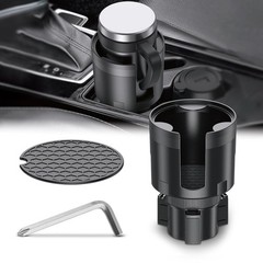 Frokom Cup Holder Expander for Car,Upgraded Car Holder+No Tray, Black