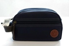 NEW TIMBERLAND MEN&rsquo;S TOILETRY SHAVING KIT TRAVEL BAG NAVY BLUE NWT MSRP $48