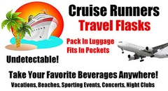 Cruise Flask Kit Runners Rum Smuggle Sneak Alcohol Liquor Booze Bags Plastic
