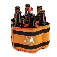 BevBarrel Beverage Holder 6 Pack Cooler Holds 1-7 Beverages (Cans or Bottles)