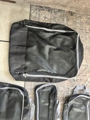 LUXE Black Packing 6 Cubes Set Travel Organizer for Luggage Suitcase and Carry-O