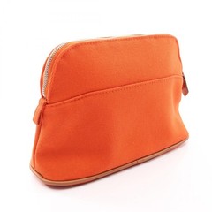 HERMÈS Hermes Bolide Mini Canvas Leather Pouch – DUTY FREE